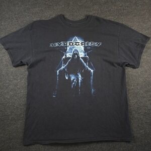 Hypocrisy Band T-Shirt Mens Large Black Blue Graphic 2019 Tour Metal Sidious
